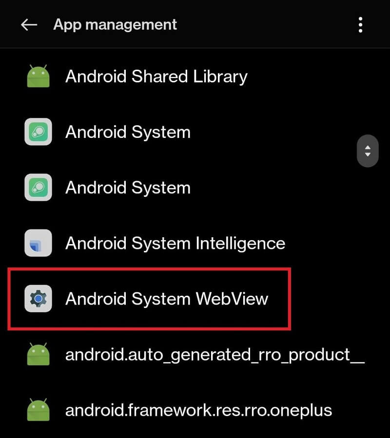 Android System WebView Android System WebView