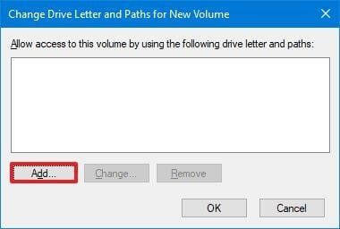 Change Disk Letter and Paths - Add Change Disk Letter and Paths - Add