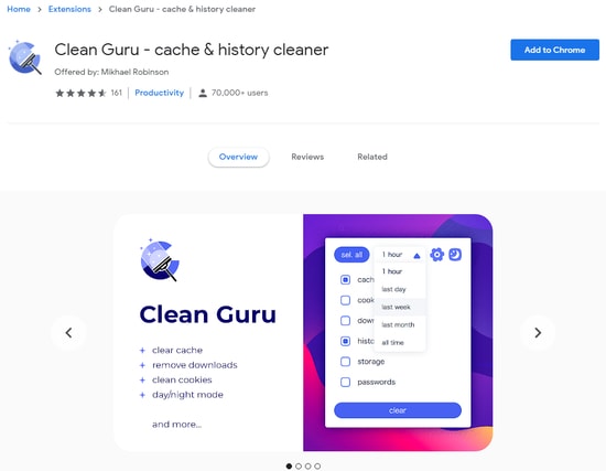 Clean Guru Clean Guru - cache & history cleaner