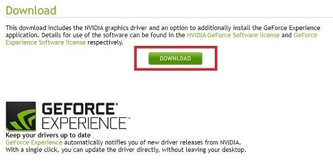 Click on the Download - GeForce Driver Click on the Download - GeForce Driver