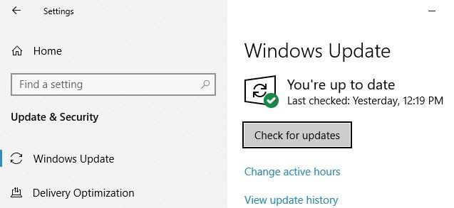 Click On The Windows Update Click On The Windows Update