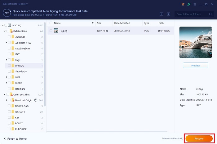 click the Recover button click the Recover button