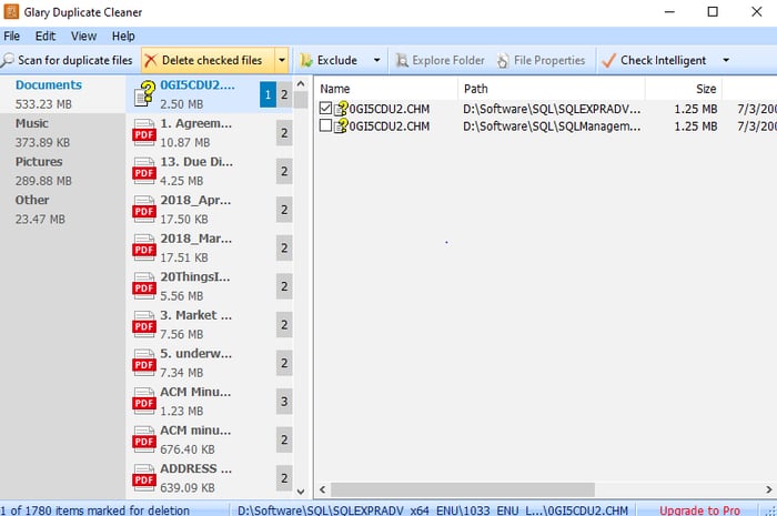 Delete Checked Files Delete Checked Files