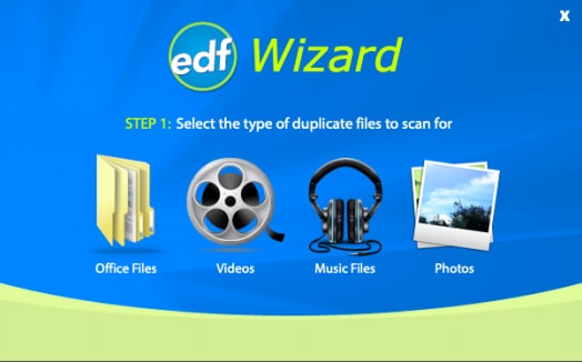 Open Wizard Option of Easy Duplicate Finder Open Wizard Option of Easy Duplicate Finder