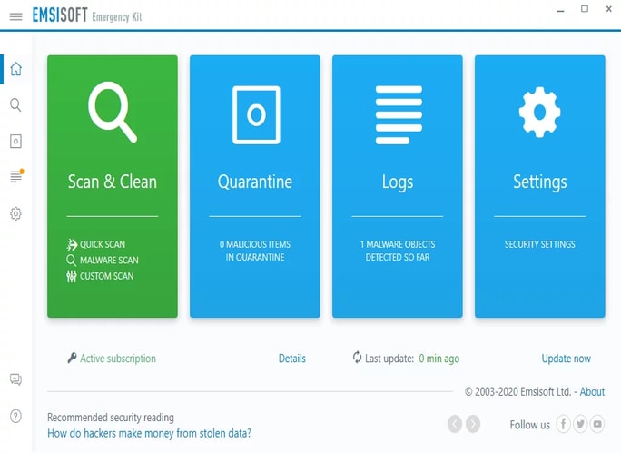 Emsisoft Emergency Kit (EEK) Emsisoft Emergency Kit (EEK)