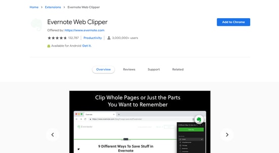 Evernote Web Clipper Evernote Web Clipper