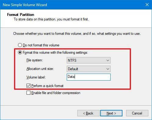 Format Partition Format Partition