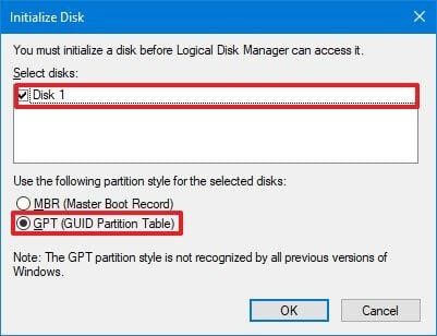 GPT (GUID Partition Table) GPT (GUID Partition Table)