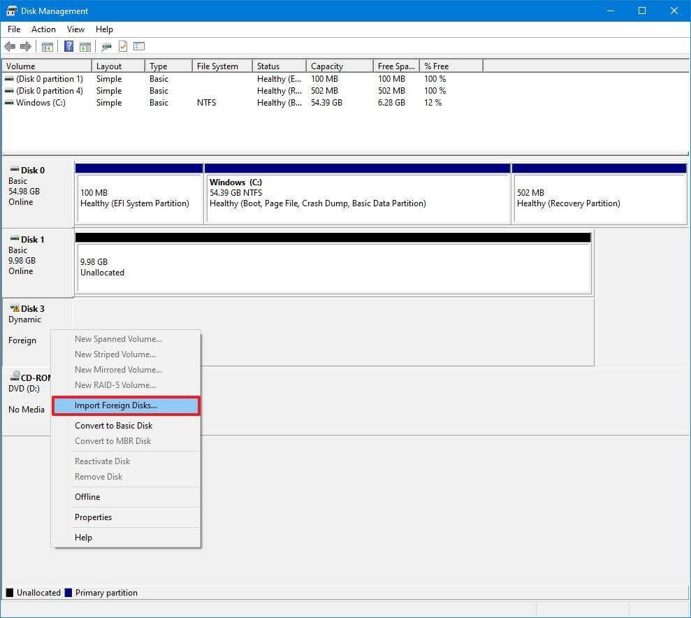 Import Foreign Drive Import Foreign Drive