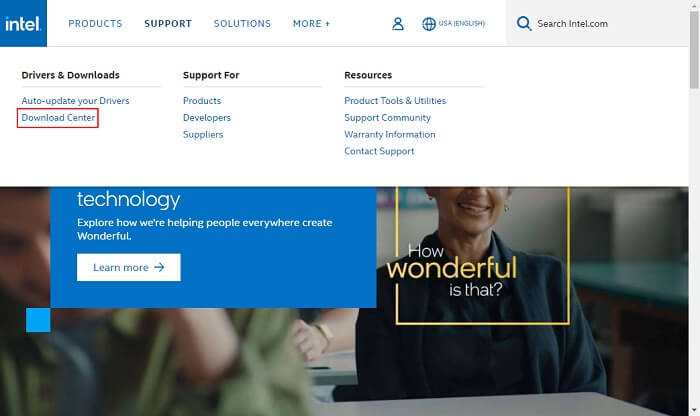 Intel download center Intel download center