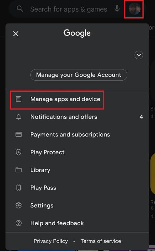 Manage apps and devices Manage apps and devices