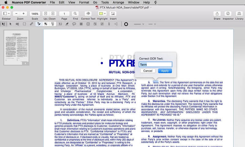 Nuance PDF Converter for Mac Nuance PDF Converter for Mac
