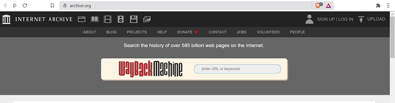 Official Website of Archieve.org official website of Archieve.org