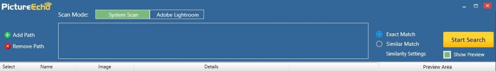 Select Either the ‘Exact Match’ or ‘Similar Match’ Option select either the ‘Exact Match’ or ‘Similar Match’ option
