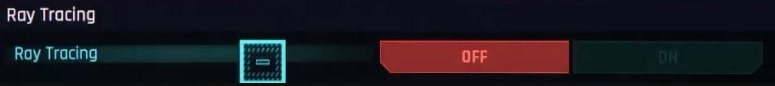 Turn Off Ray Tracing Option Turn Off Ray Tracing Option