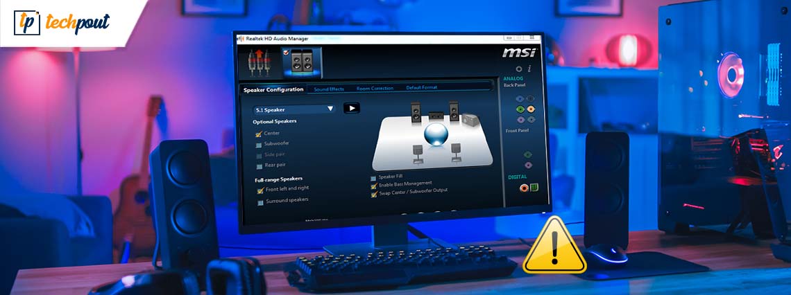 Realtek HD Audio Manager Download for Windows 11_10 PC Realtek HD Audio Manager Download for Windows 11_10 PC