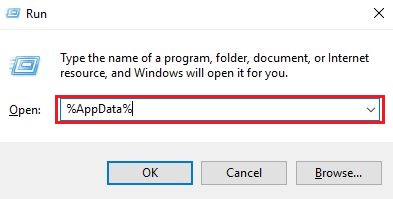 Type AppData in Run Utility Type AppData in Run Utility