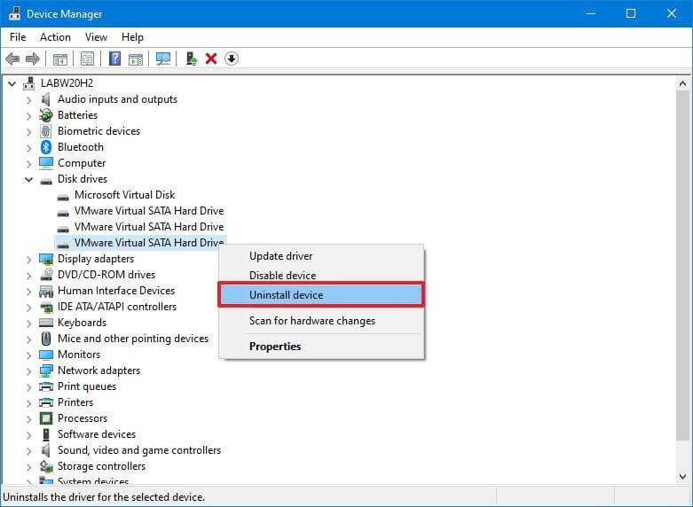 Uninstall problematic hard disk Uninstall problematic hard disk