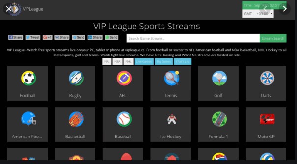 VIP League - Top Sports Streaming Site