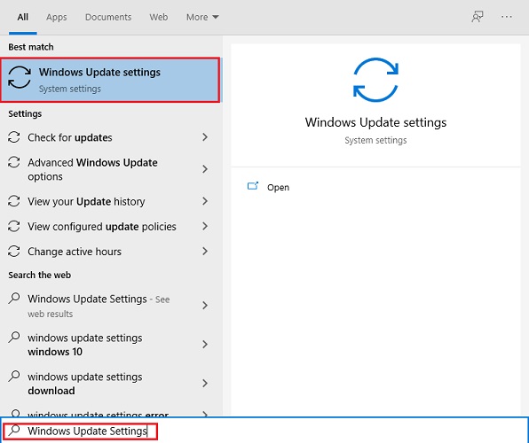 Windows Update Settings Windows Update Settings