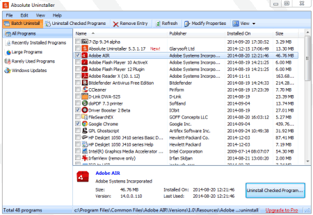 Absolute Uninstaller Absolute Uninstaller