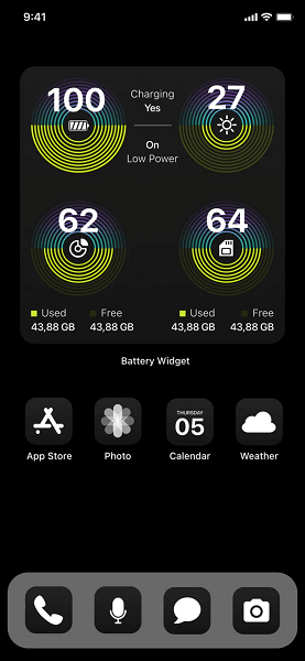 Battery Widget & Color Widgets Battery Widget & Color Widgets
