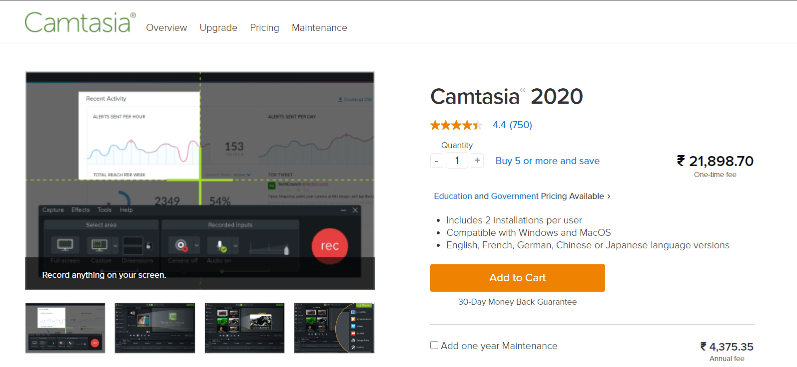 Camtasia Studio Camtasia Studio - Video Editor Tool for Windows