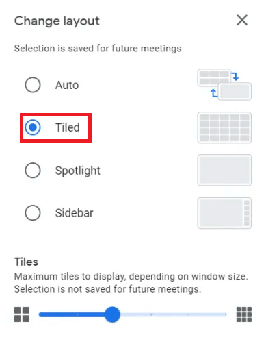 Change Layout to Tiled Change Layout to Tiled