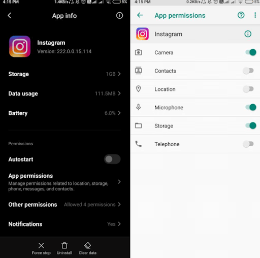 Check for App Permission Check for App Permission