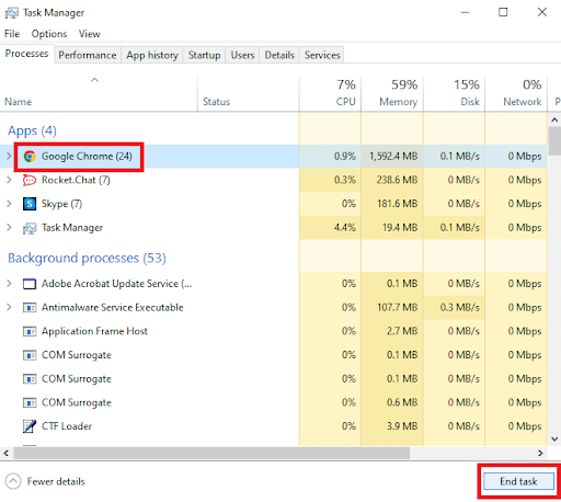 Click on individual apps and then select the option to End Task Click on individual apps and then select the option to End Task