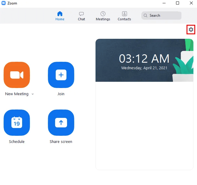 Click on setting of Zoom Click on setting of Zoom