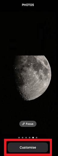 Customize the existing lock screen Customize the existing lock screen