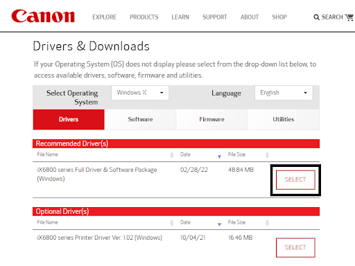 Download Canon Recommended Driver Download Canon Recommended Driver