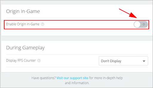 Enable Origin In-Game Enable Origin In-Game