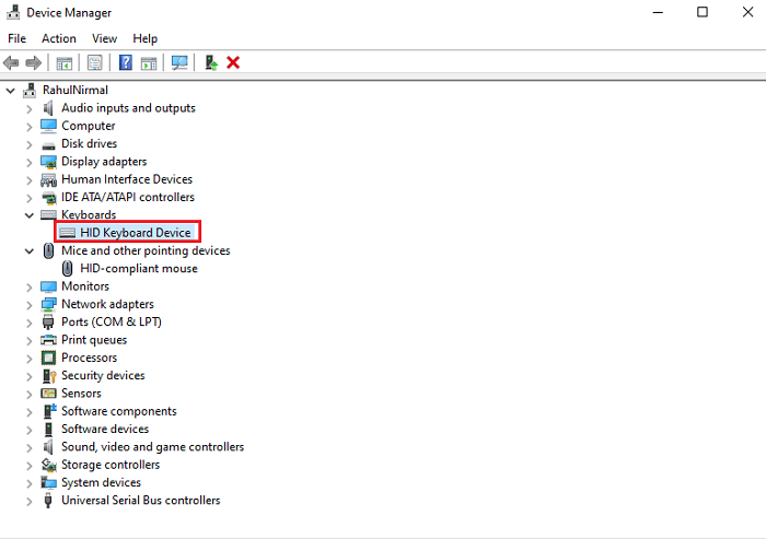 HID Keyboard Device HID Keyboard Device