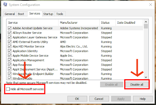 hide all Microsoft Services hide all Microsoft Services