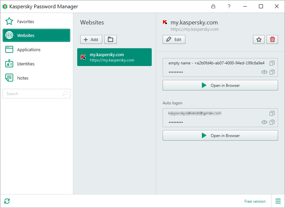 Best Password Manager Software - Kaspersky Password Manager