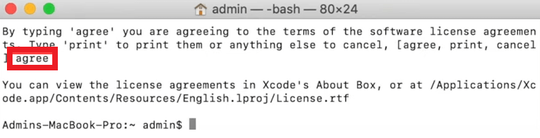 license for Xcode license for Xcode
