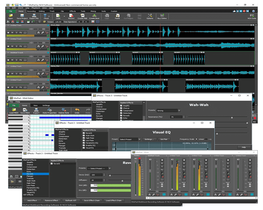 MixPad Best Sound Recording Software - MixPad