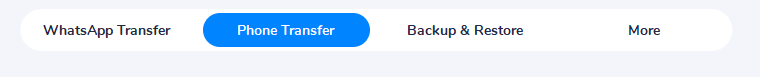 MobileTrans application and select Phone Transfer MobileTrans application and select Phone Transfer