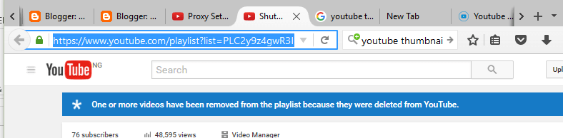 Copy the Link of the Playlist copy the link of the playlist
