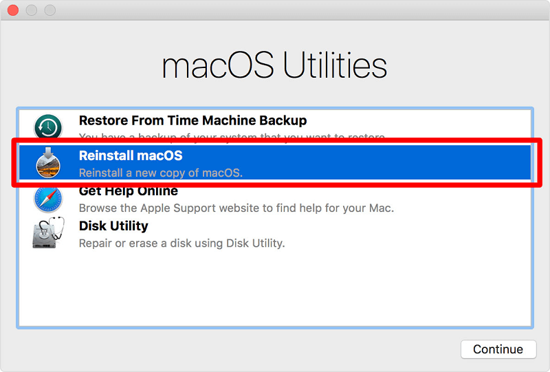 reinstall macOS reinstall macOS