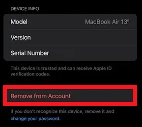 Remove from Account Remove from Account