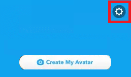 Settings button on snapchat Settings button on snapchat