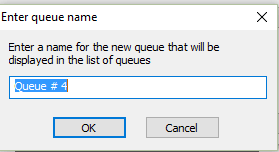 Add a New Queue add a new queue