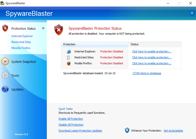 SpywareBlaster SpywareBlaster - Best Spyware Removal Tools