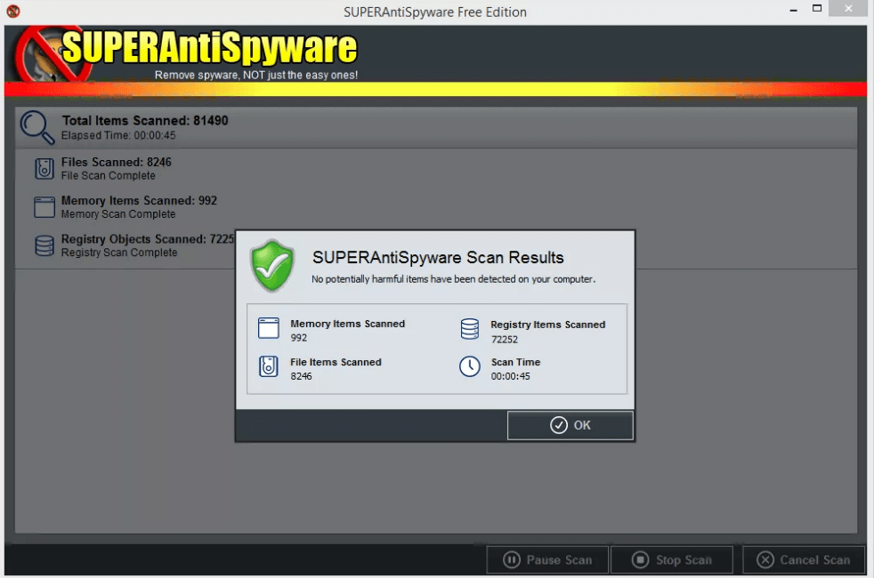 SUPERAntiSpyware SUPERAntiSpyware - Spyware Removal Tool