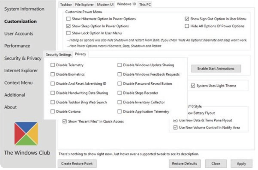 Ultimate Windows Tweaker Ultimate Windows Tweaker