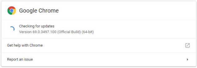 Update your Chrome to the Latest Version Update your Chrome to the Latest Version