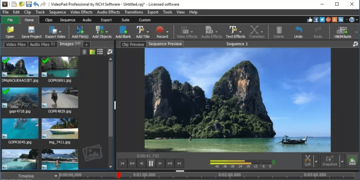 VideoPad VideoPad - Windows Video Editing Software